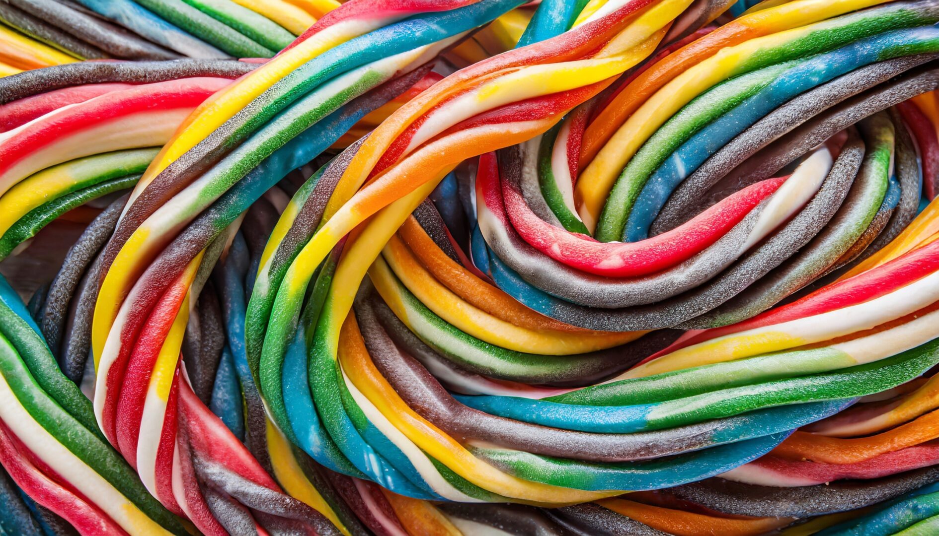 background of rainbow twisted candy colorful twisted licorice candy texture