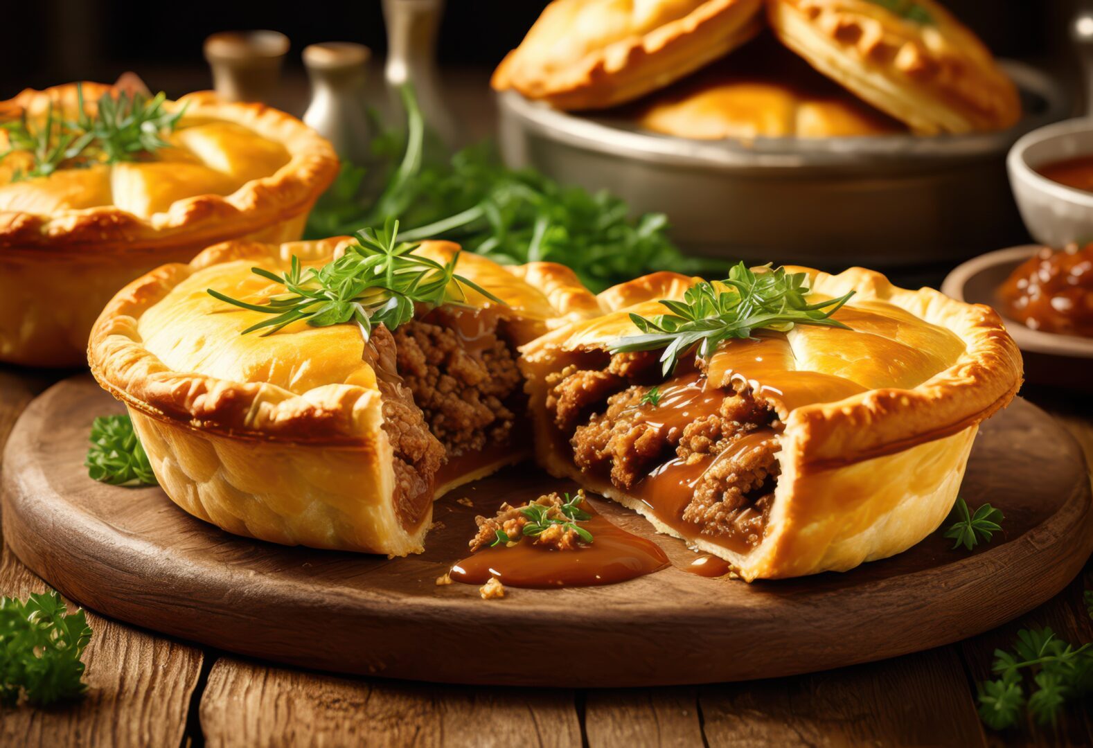 savory meat pies golden crusts, baked, homemade, pastry, hearty, filling, flaky, gourmet, traditional, oven, cooked, fresh, tasty, dinner, lunch